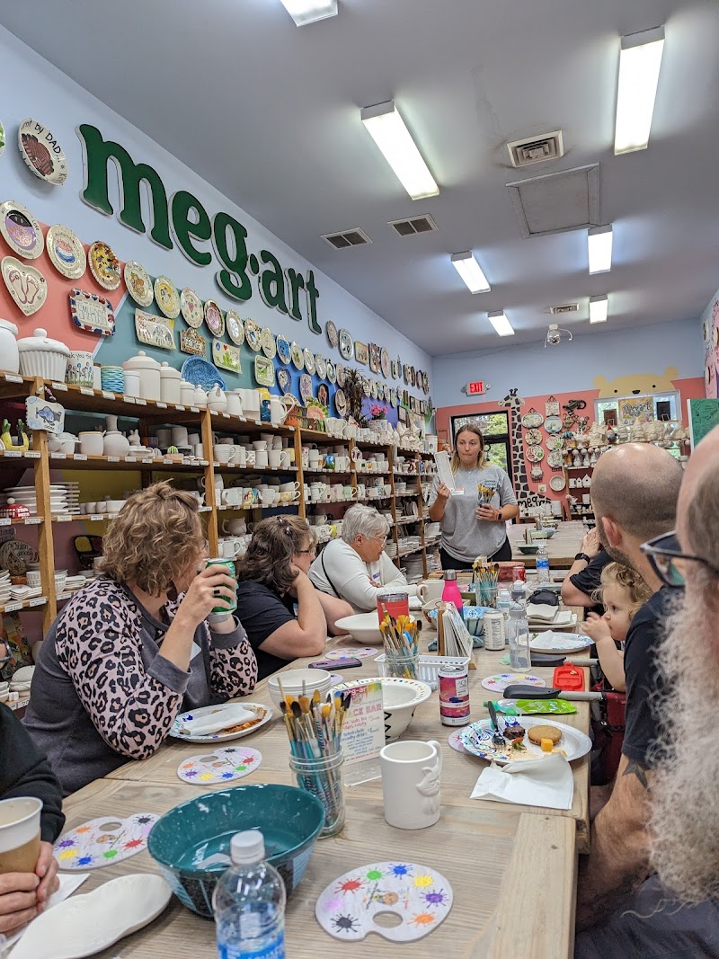 meg-art pottery painting studio & espresso bar