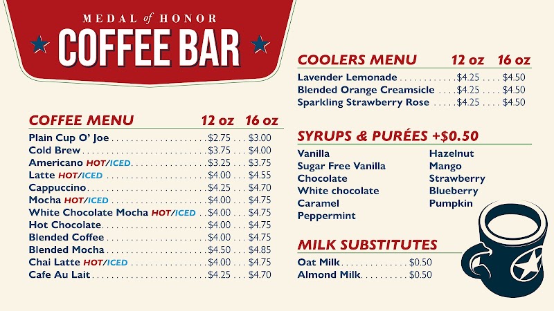 Medal of Honor Coffee Bar
