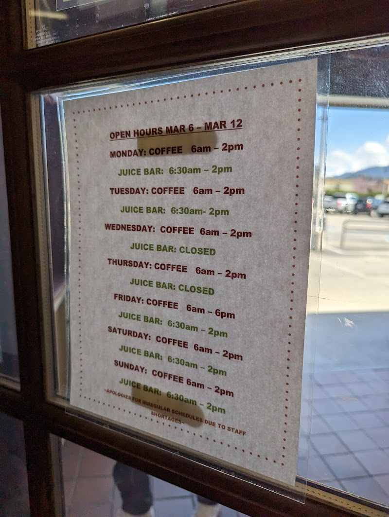 The Coffee Spot and Juicery @ El Rancho Market