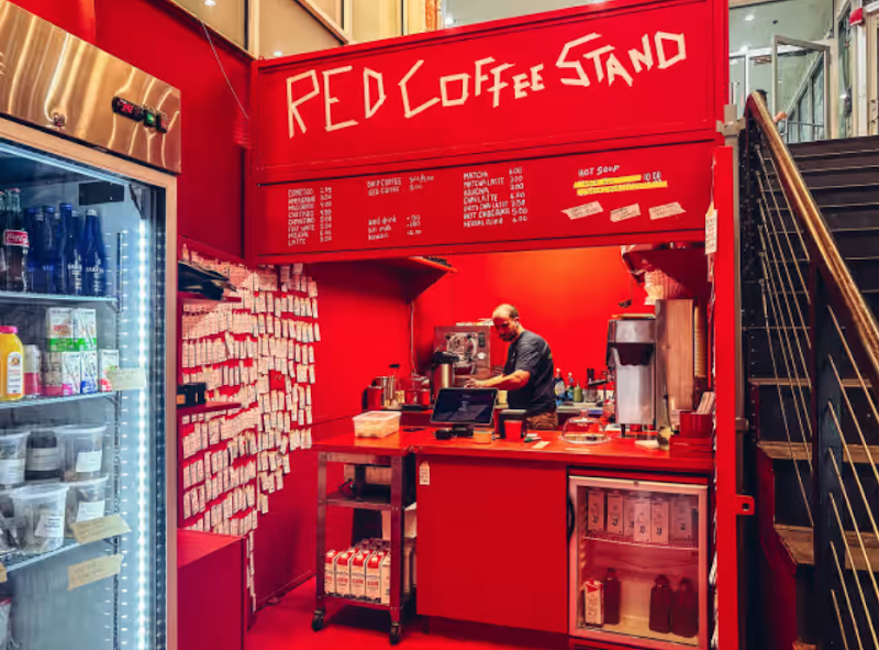 Red Coffee Stand