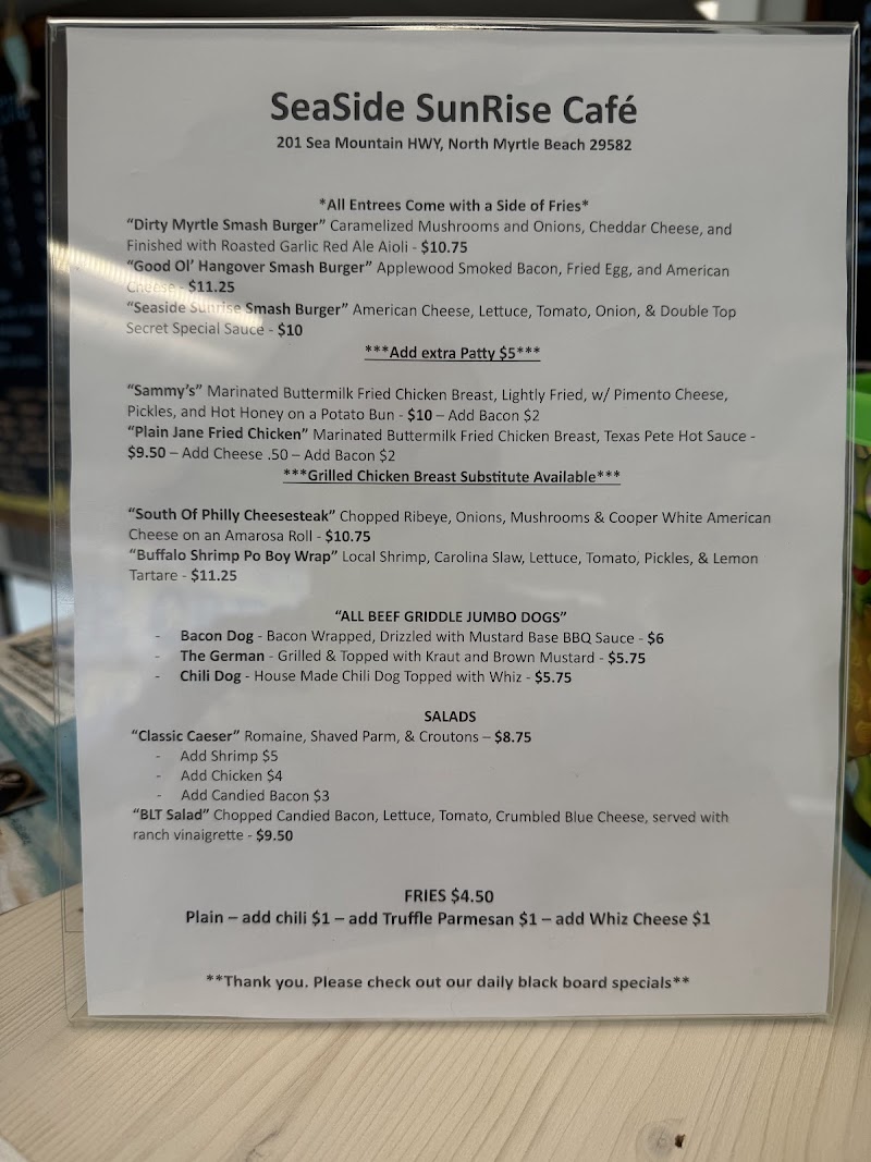 SeaSide SunRise Cafe