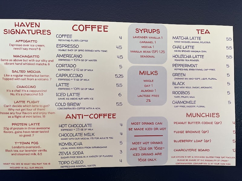 Cafe Haven - Tuscaloosa