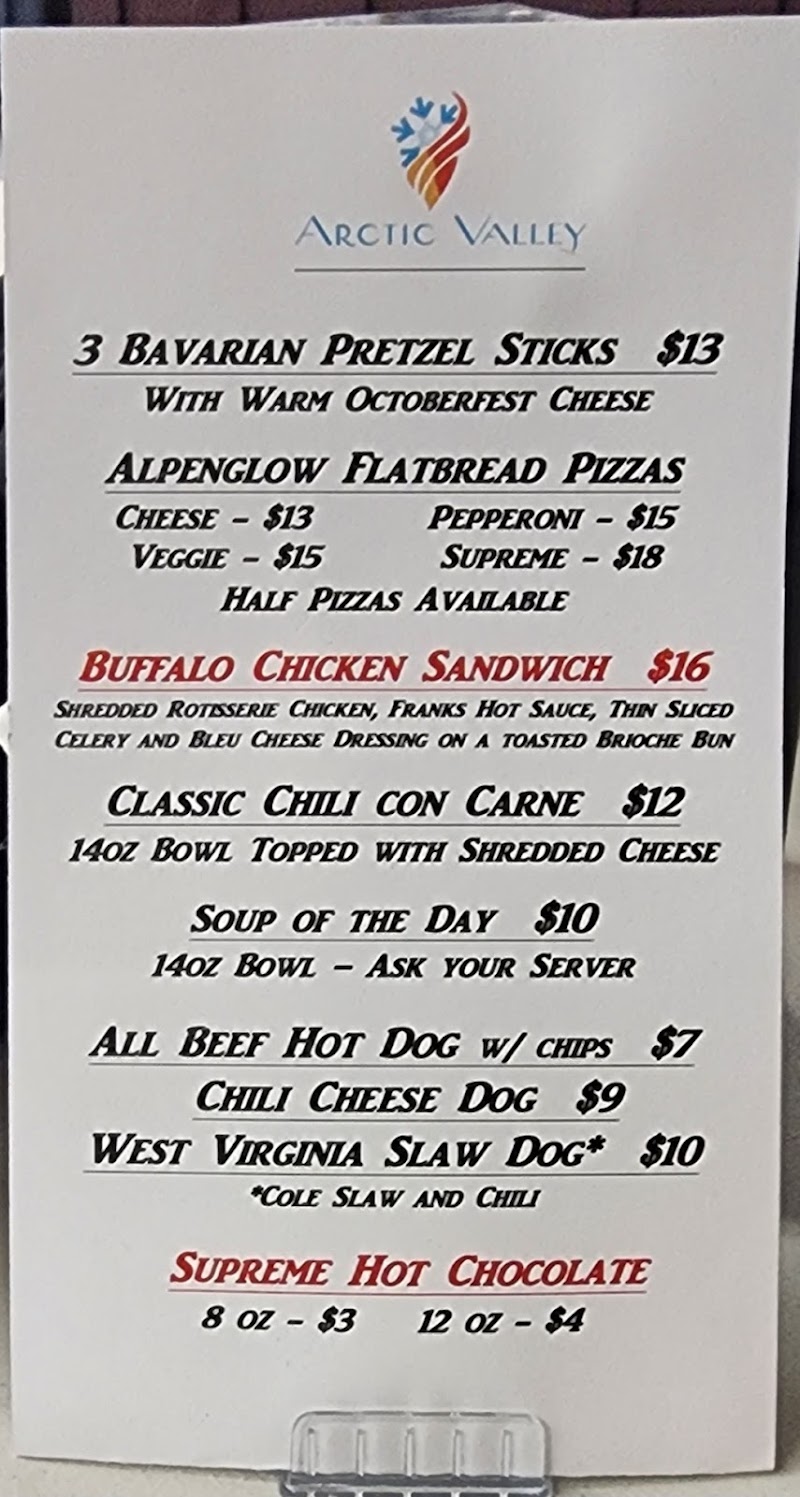 Rendezvous Cafe at Arctic Valley