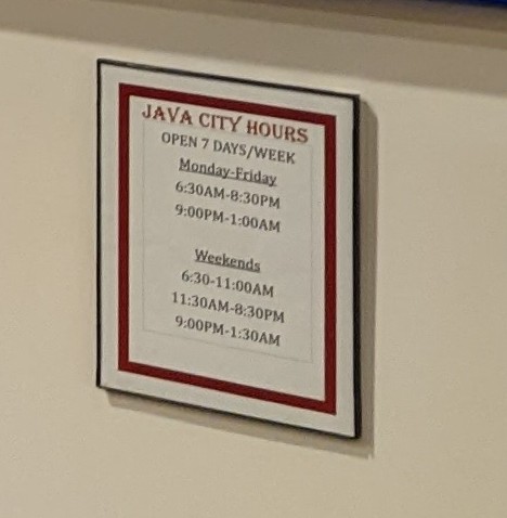 Java City Coffee: St. Luke's Hospital