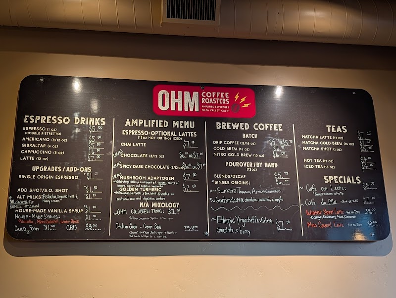 Ohm Coffee Roasters - Napa SoFi