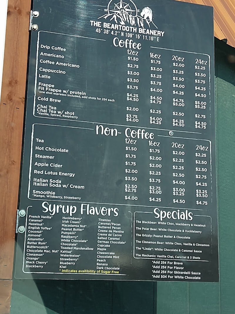 The Beartooth Beanery