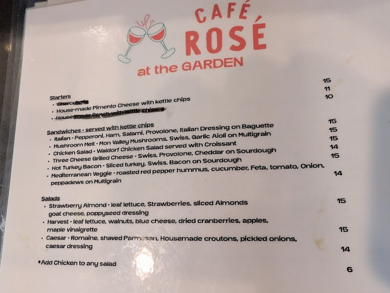 Cafe Rose at the Garden