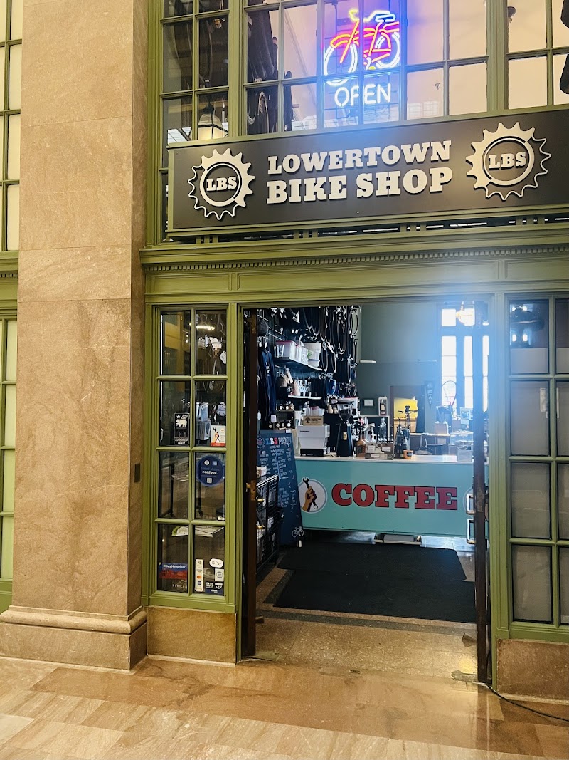 Lowertown Bike Shop Coffee Station