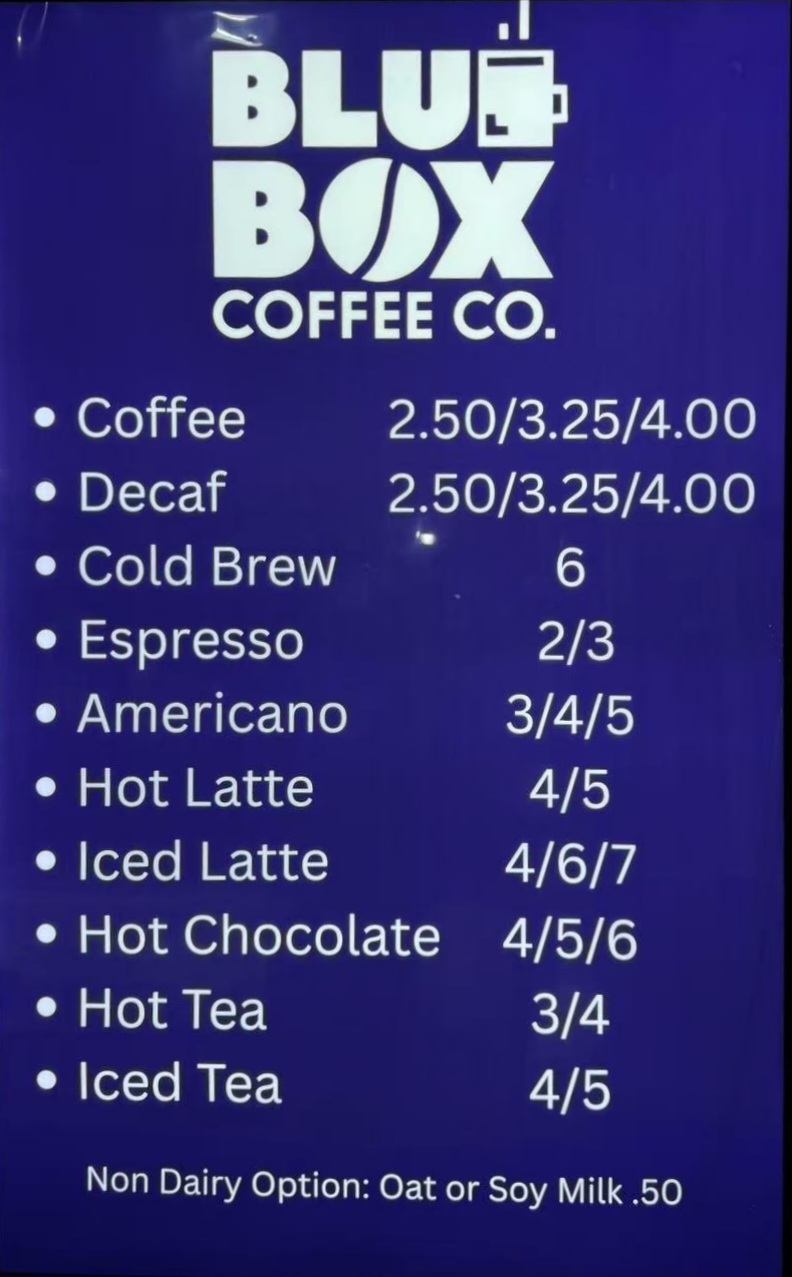 Blue Box. Coffee Company