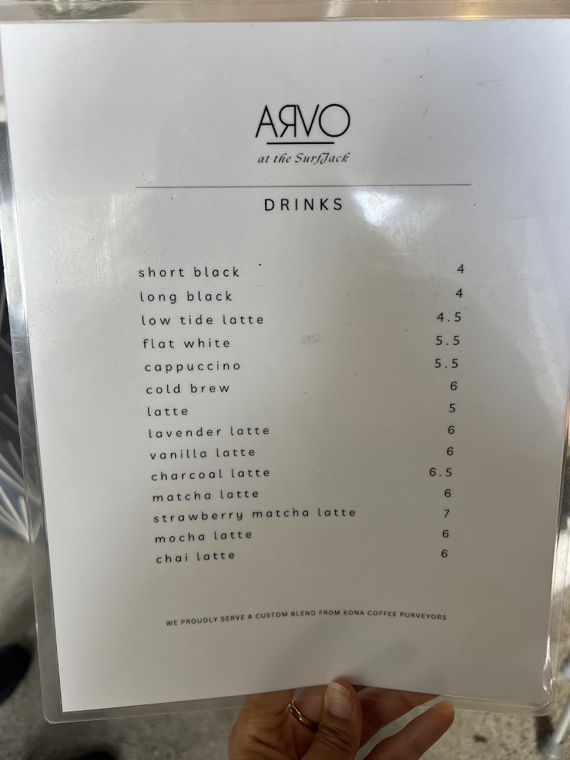 Arvo Cafe at Surfjack