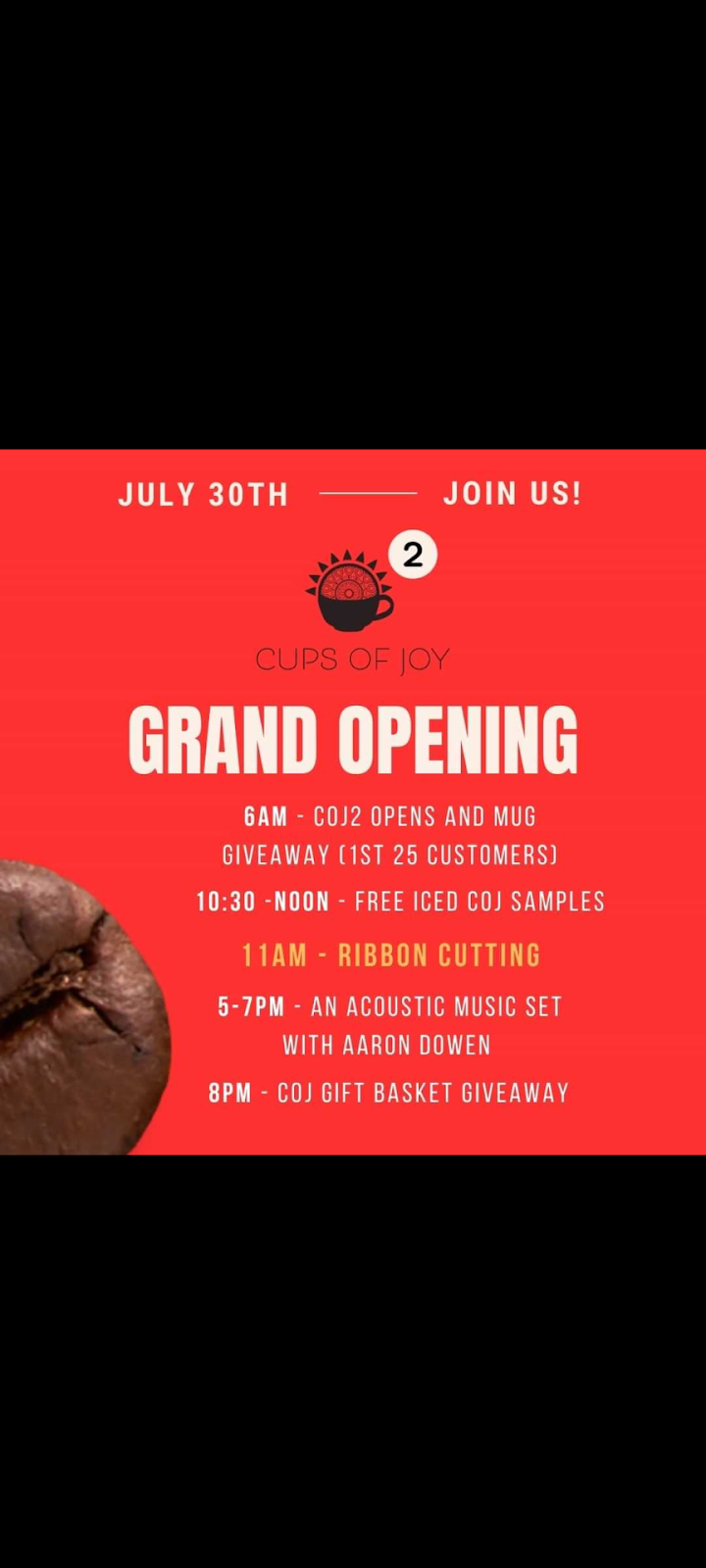 Cups of Joy (COJ2): Wilson Medical Center Location