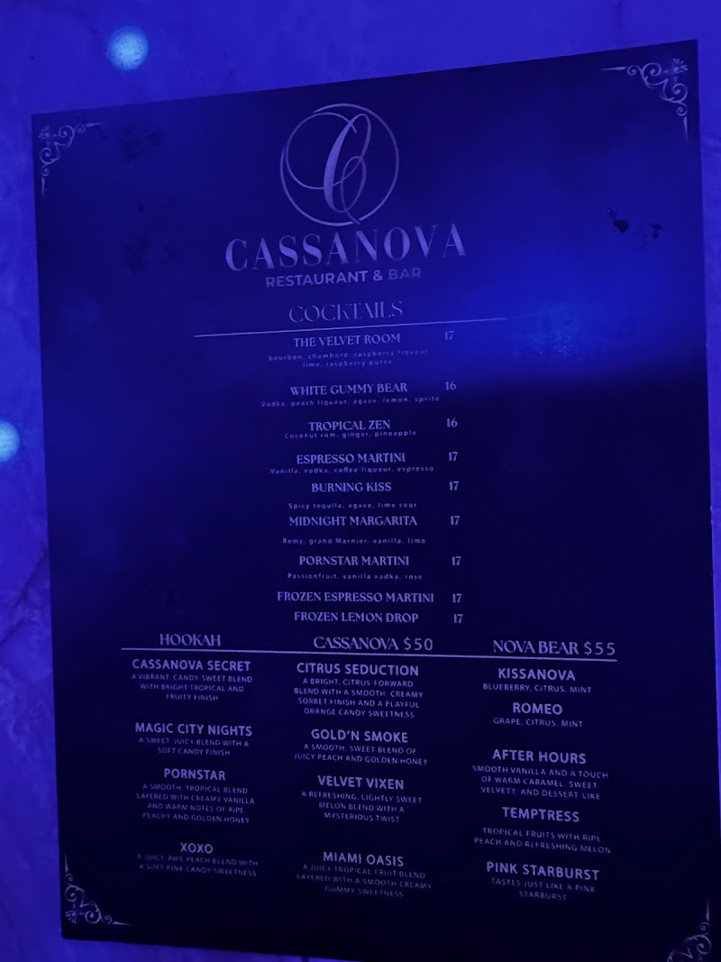 Cassanova Restaurant and Bar